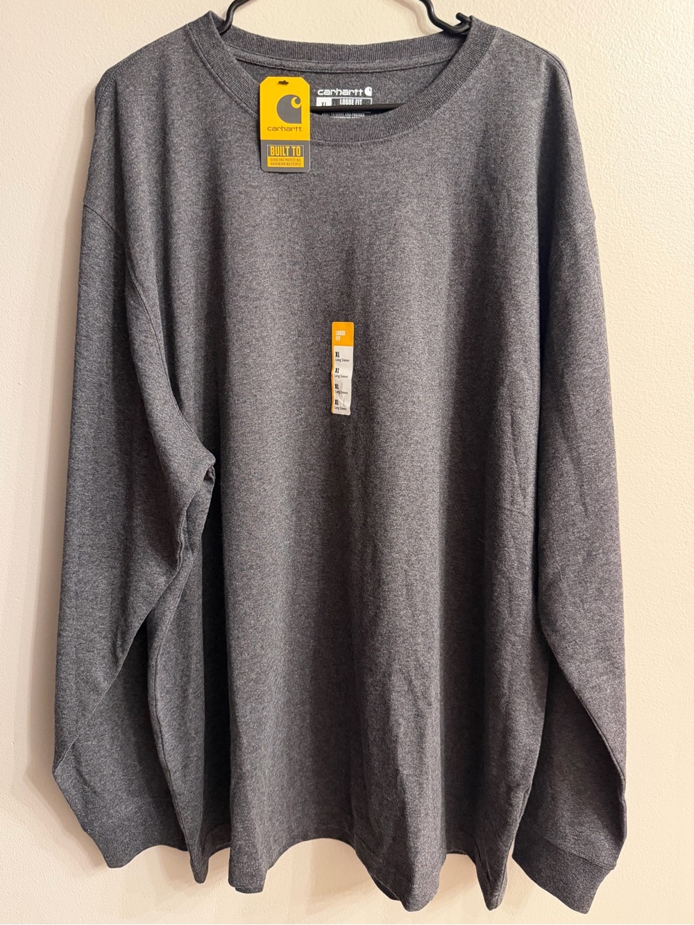 Carhartt Loose Fit Heavyweight Long Sleeve T Shirt - Gray - New